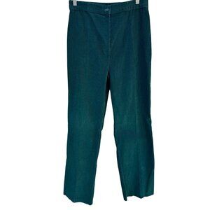 Sears Vintage 70s Green Corduroy‎ Pants Tall 14 High Waist Straight Leg Retro